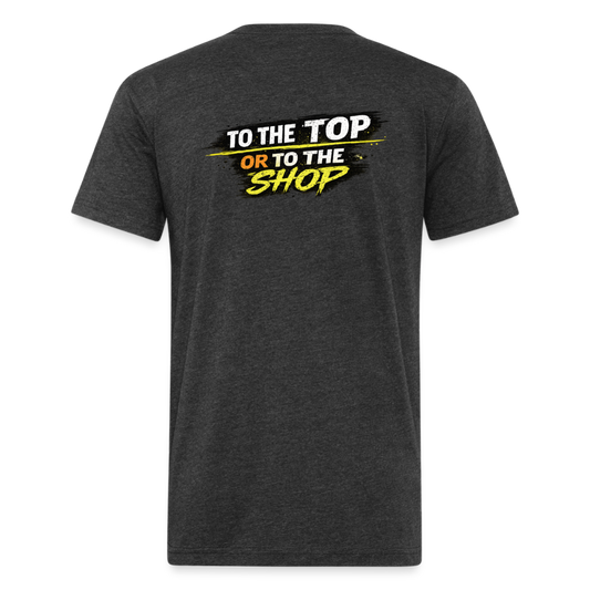 To The Top Or To The Shop - heather black