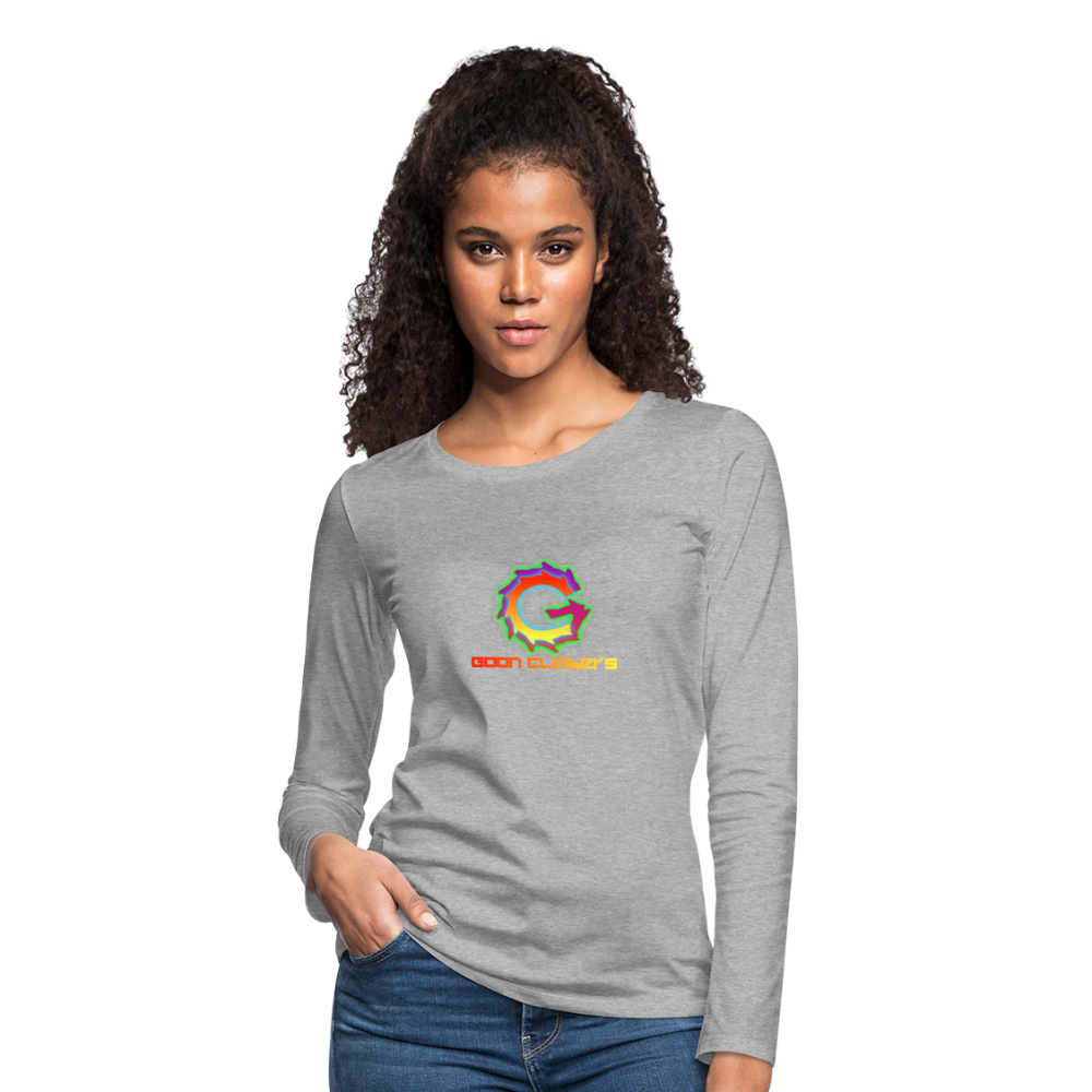 Goon Climber Women's Premium Long Sleeve T-Shirt - heather gray