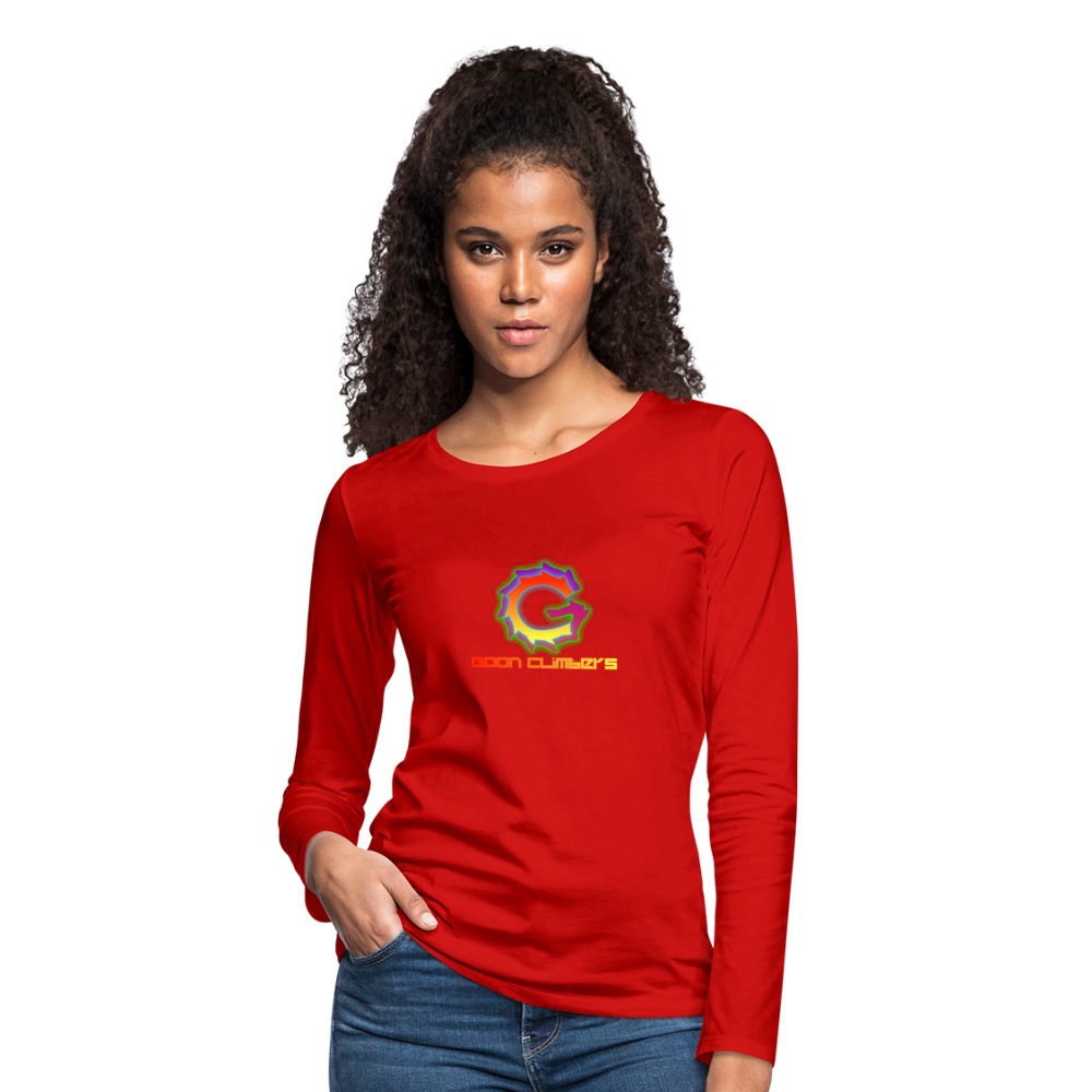 Goon Climber Women's Premium Long Sleeve T-Shirt - red
