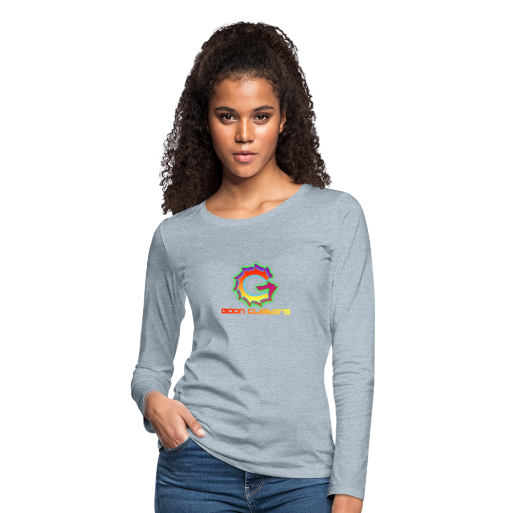 Goon Climber Women's Premium Long Sleeve T-Shirt - heather ice blue