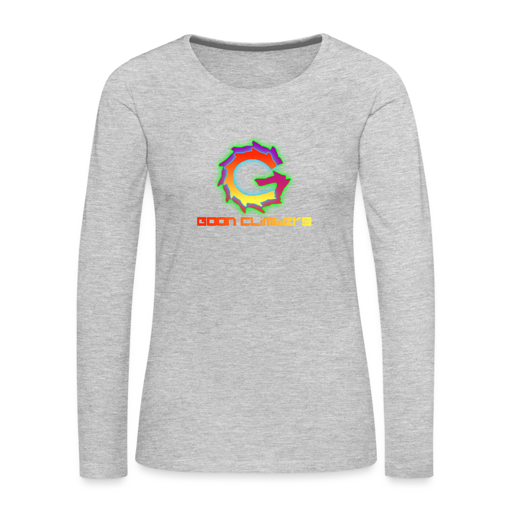 Goon Climber Women's Premium Long Sleeve T-Shirt - heather gray