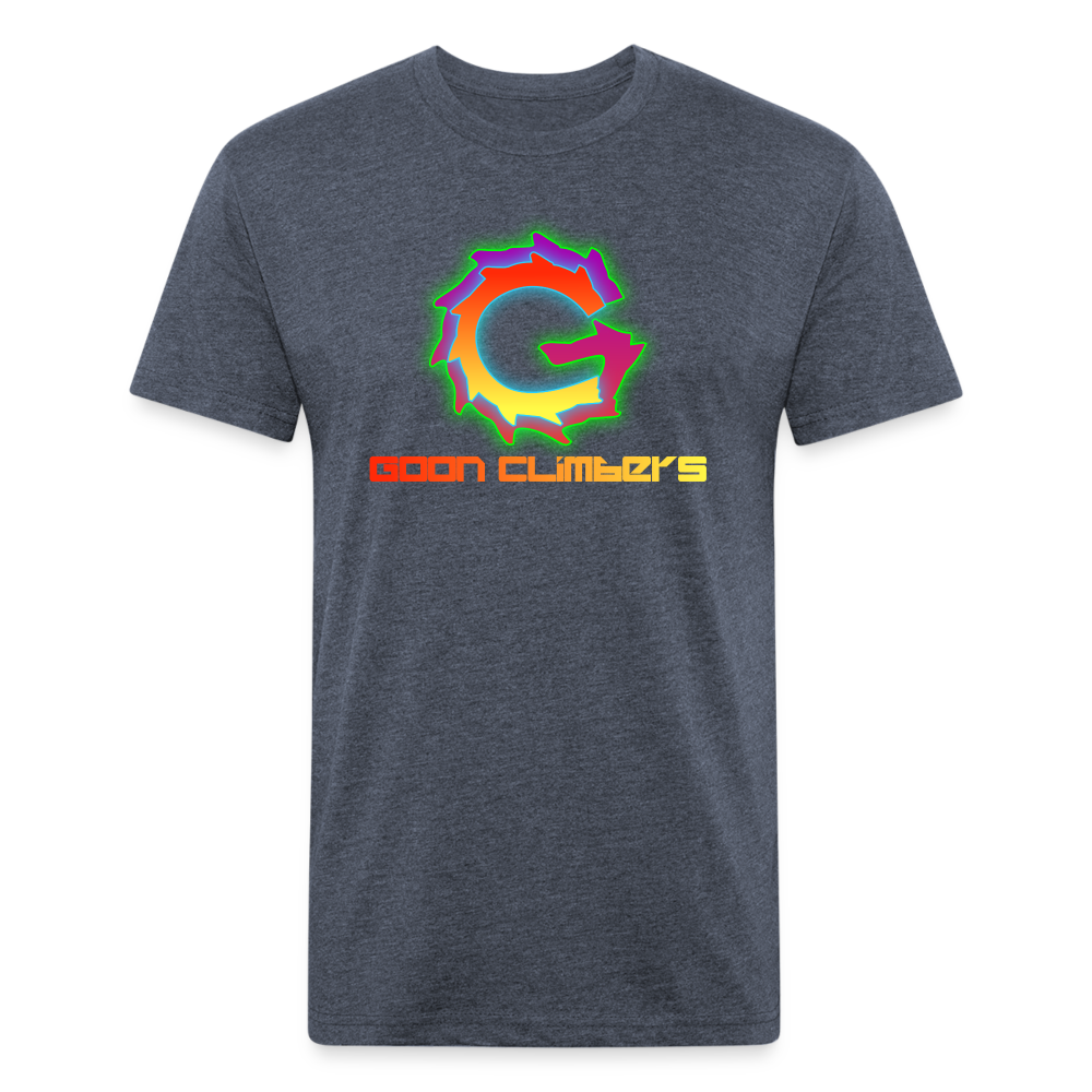 Goon Climber Fitted Cotton/Poly T-Shirt - heather navy