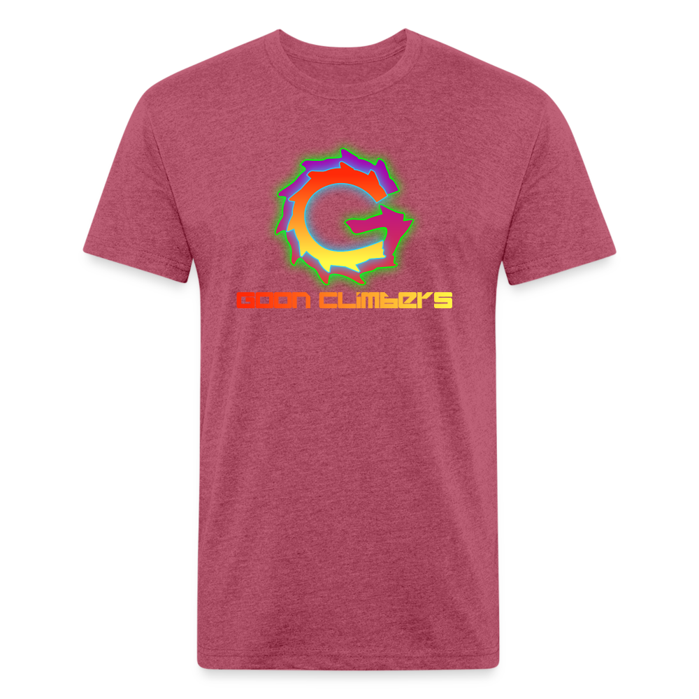 Goon Climber Fitted Cotton/Poly T-Shirt - heather burgundy