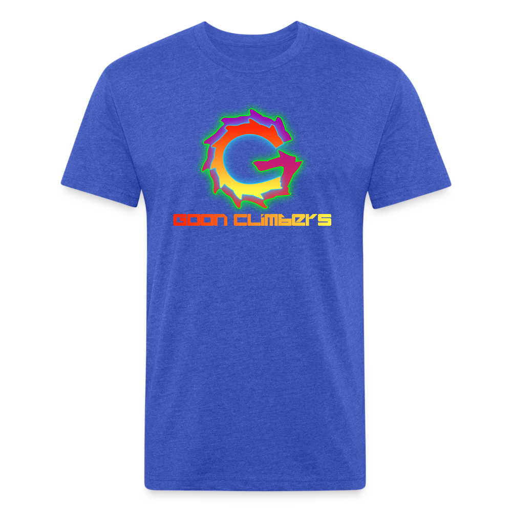 Goon Climber Fitted Cotton/Poly T-Shirt - heather royal