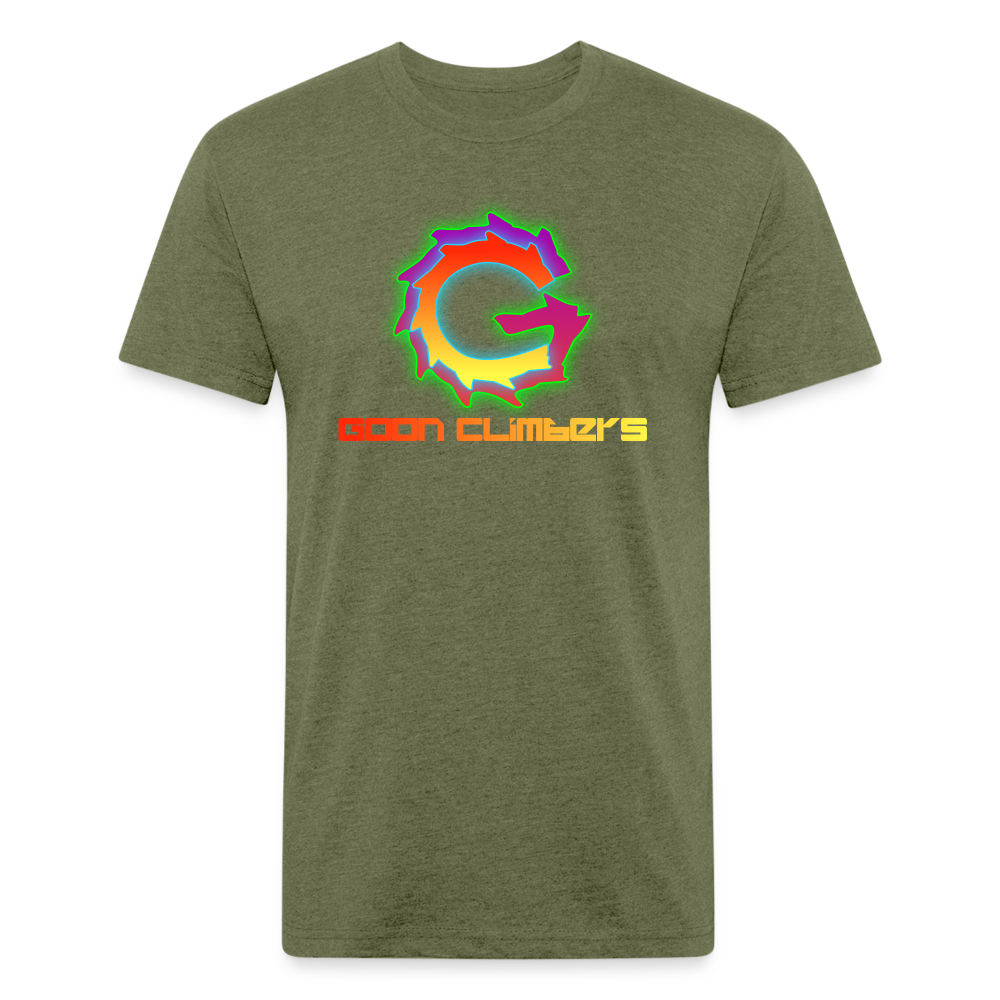 Goon Climber Fitted Cotton/Poly T-Shirt - heather military green