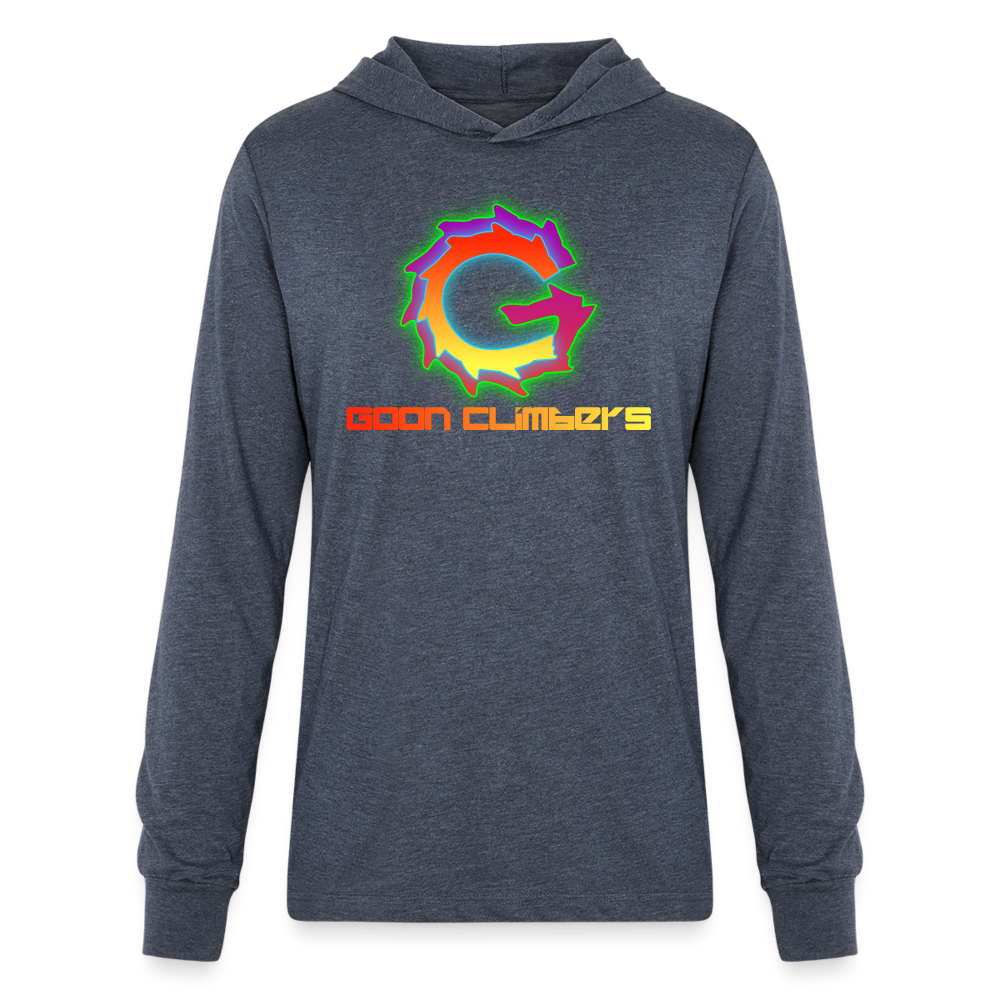 Goon Climber Long Sleeve Hoodie Shirt - heather navy