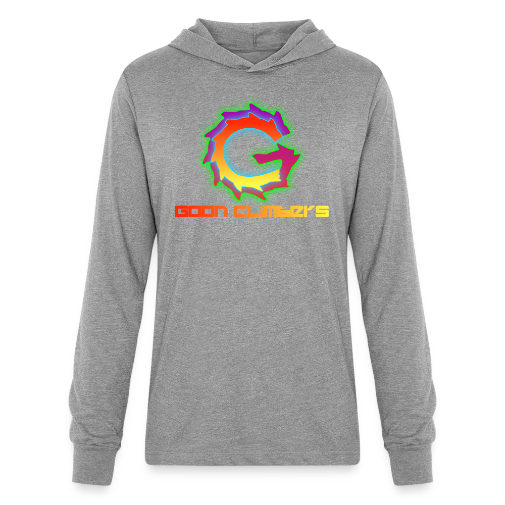 Goon Climber Long Sleeve Hoodie Shirt - heather grey
