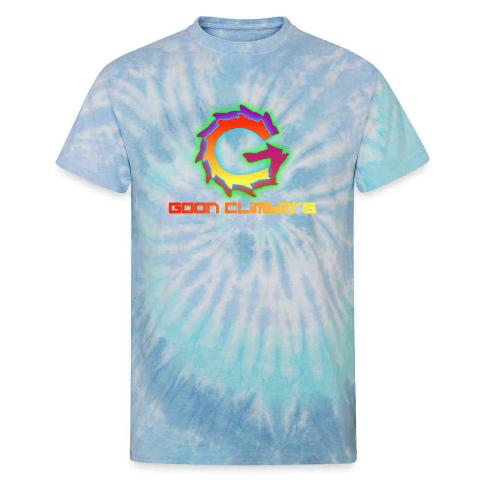 Goon Climber Tie Dye T-Shirt - blue lagoon