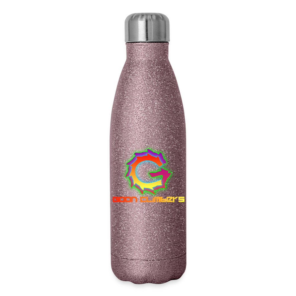 Goon Climber Steel Water Bottle - pink glitter