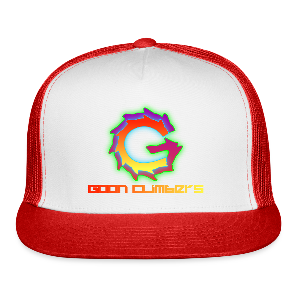 Goon Climber Trucker Snapback - white/red