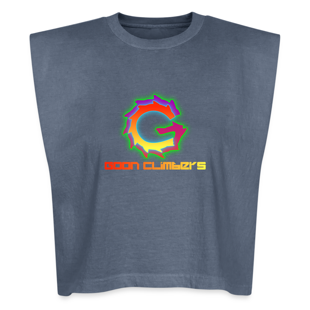 Goon Climbers Women's Garment Dyed Muscle Tank - faded navy