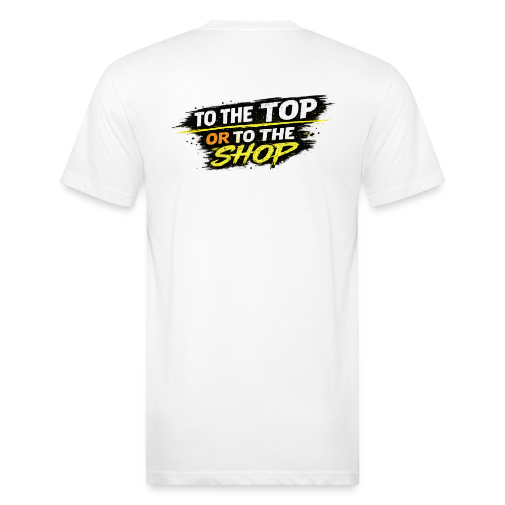 To The Top Or To The Shop - white