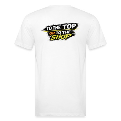 To The Top Or To The Shop - white