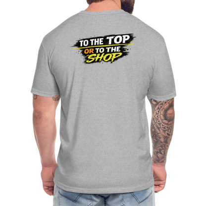 To The Top Or To The Shop - heather gray