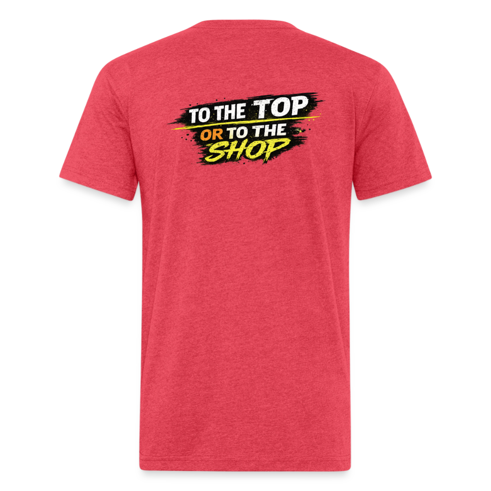 To The Top Or To The Shop - heather red