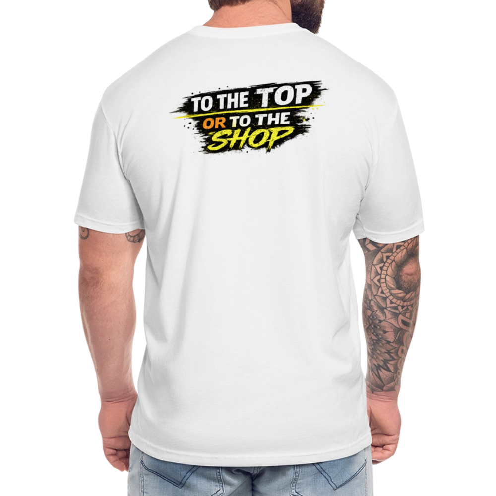 To The Top Or To The Shop - white