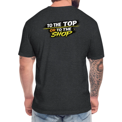 To The Top Or To The Shop - heather black