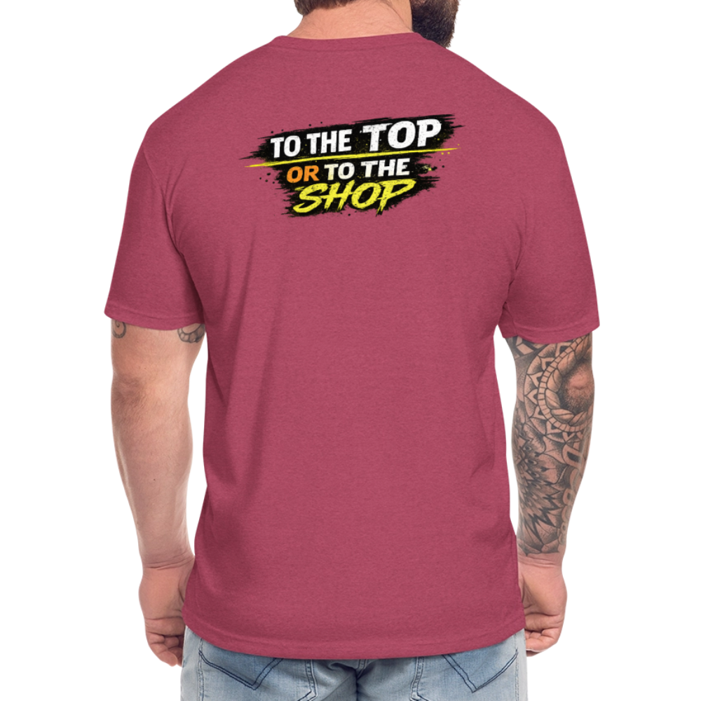 To The Top Or To The Shop - heather burgundy