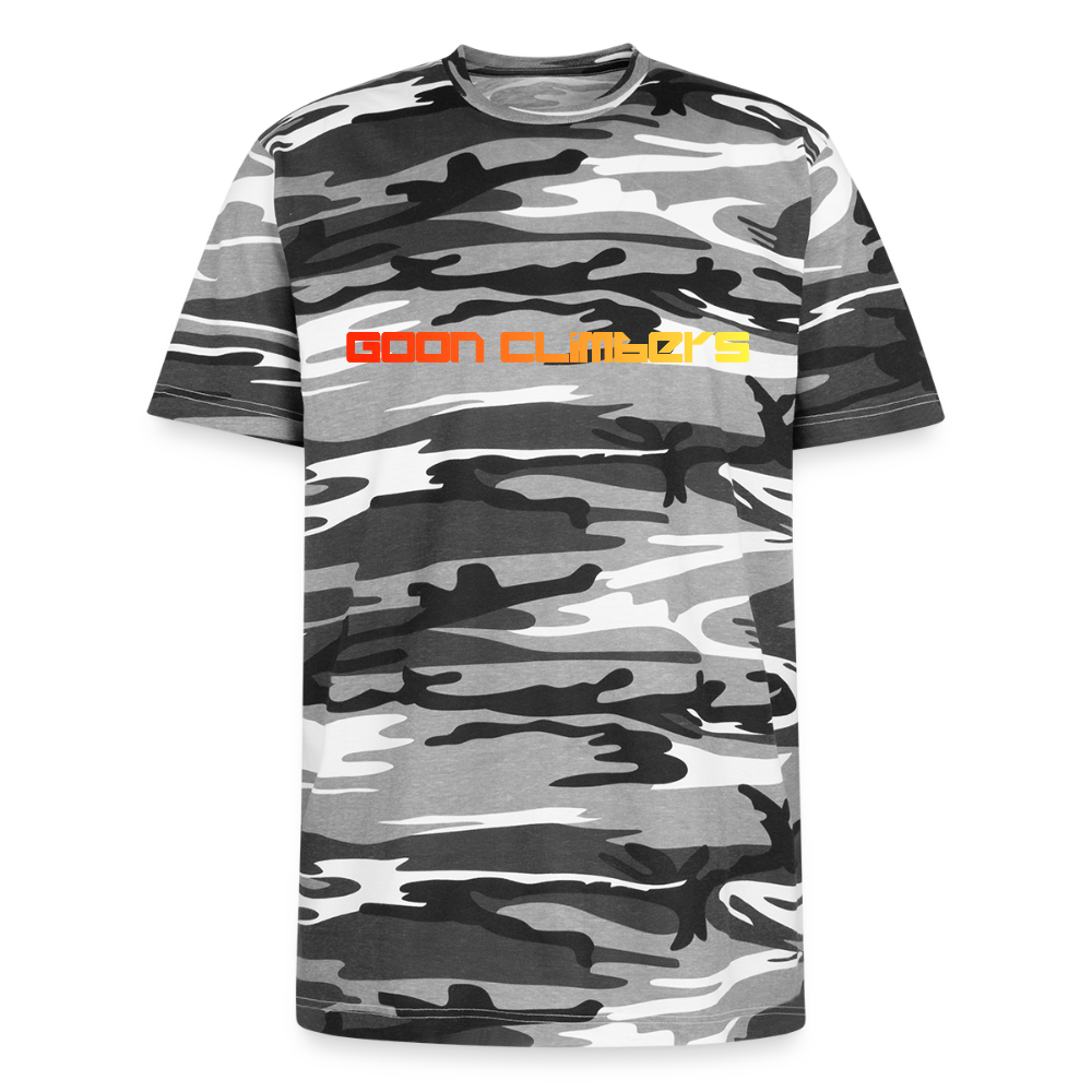 Unisex Grey Camo Tee - black camo
