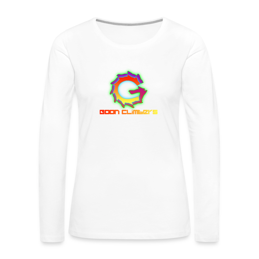 Goon Climber Women's Premium Long Sleeve T-Shirt - white