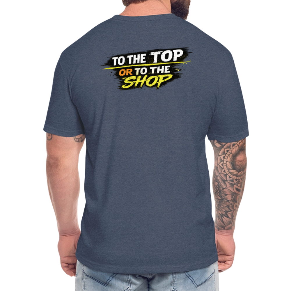 To The Top Or To The Shop - heather navy