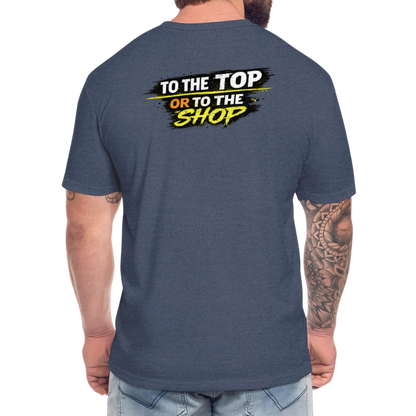 To The Top Or To The Shop - heather navy