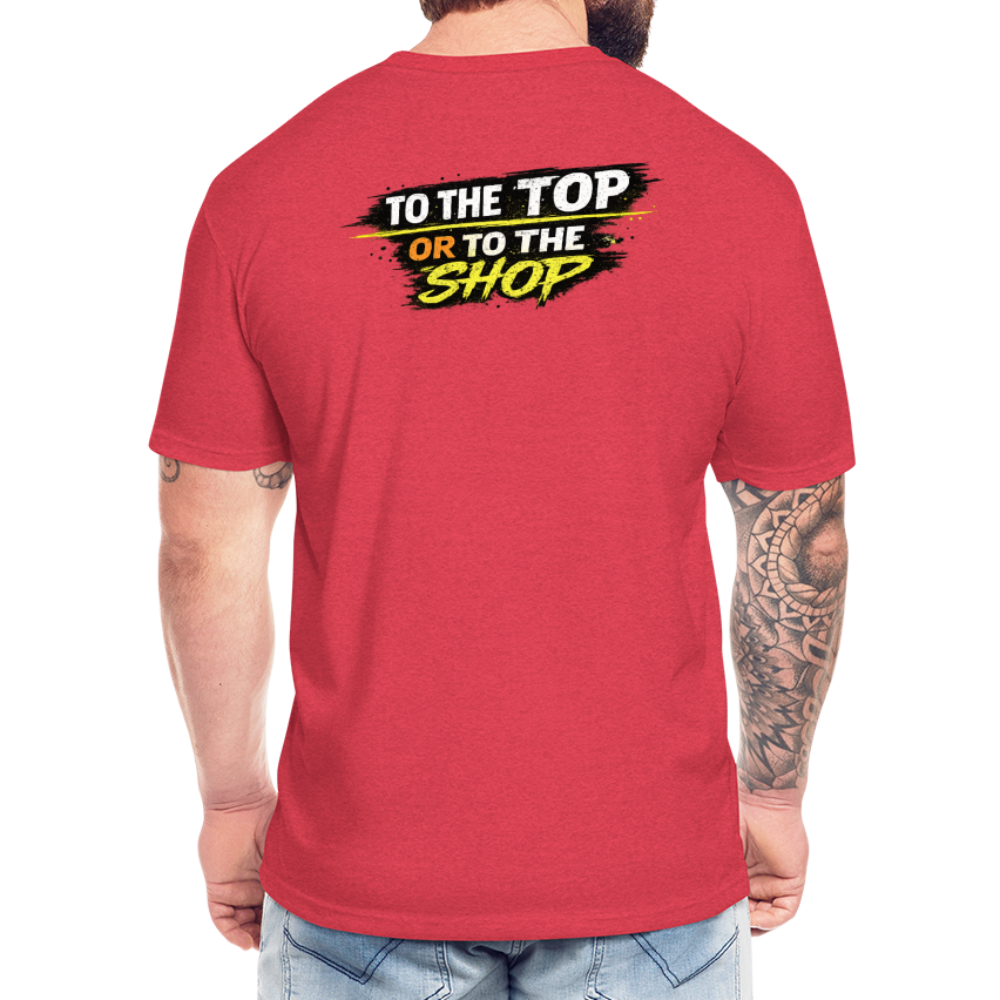 To The Top Or To The Shop - heather red