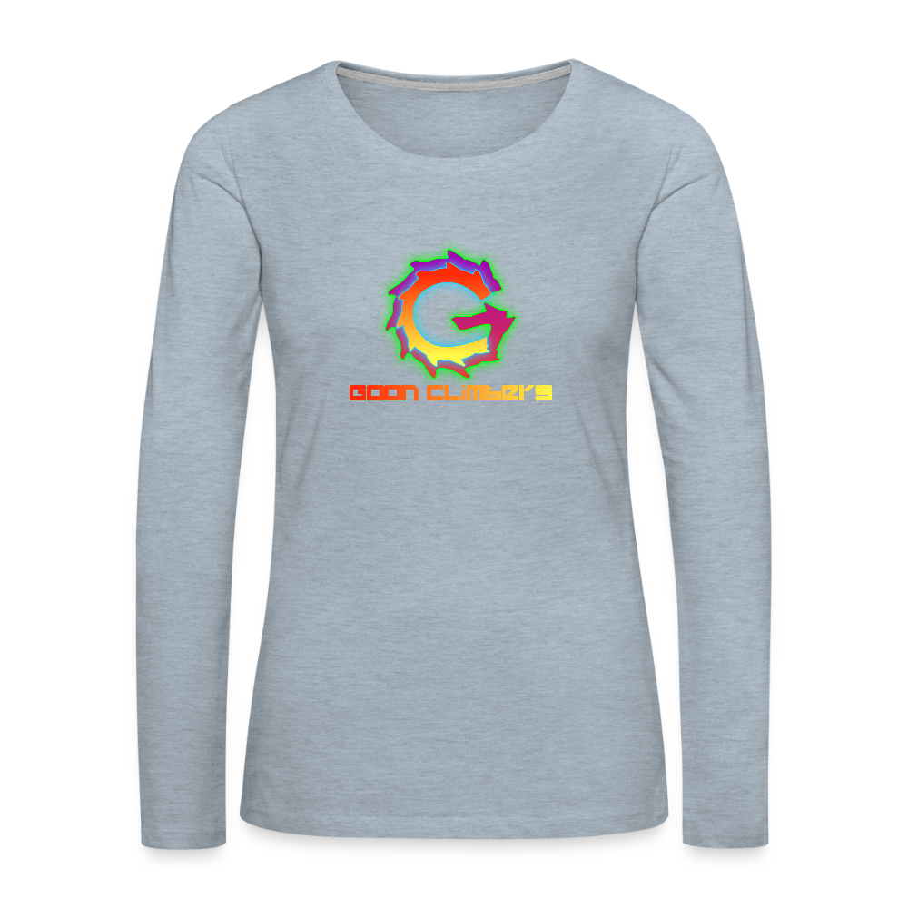 Goon Climber Women's Premium Long Sleeve T-Shirt - heather ice blue