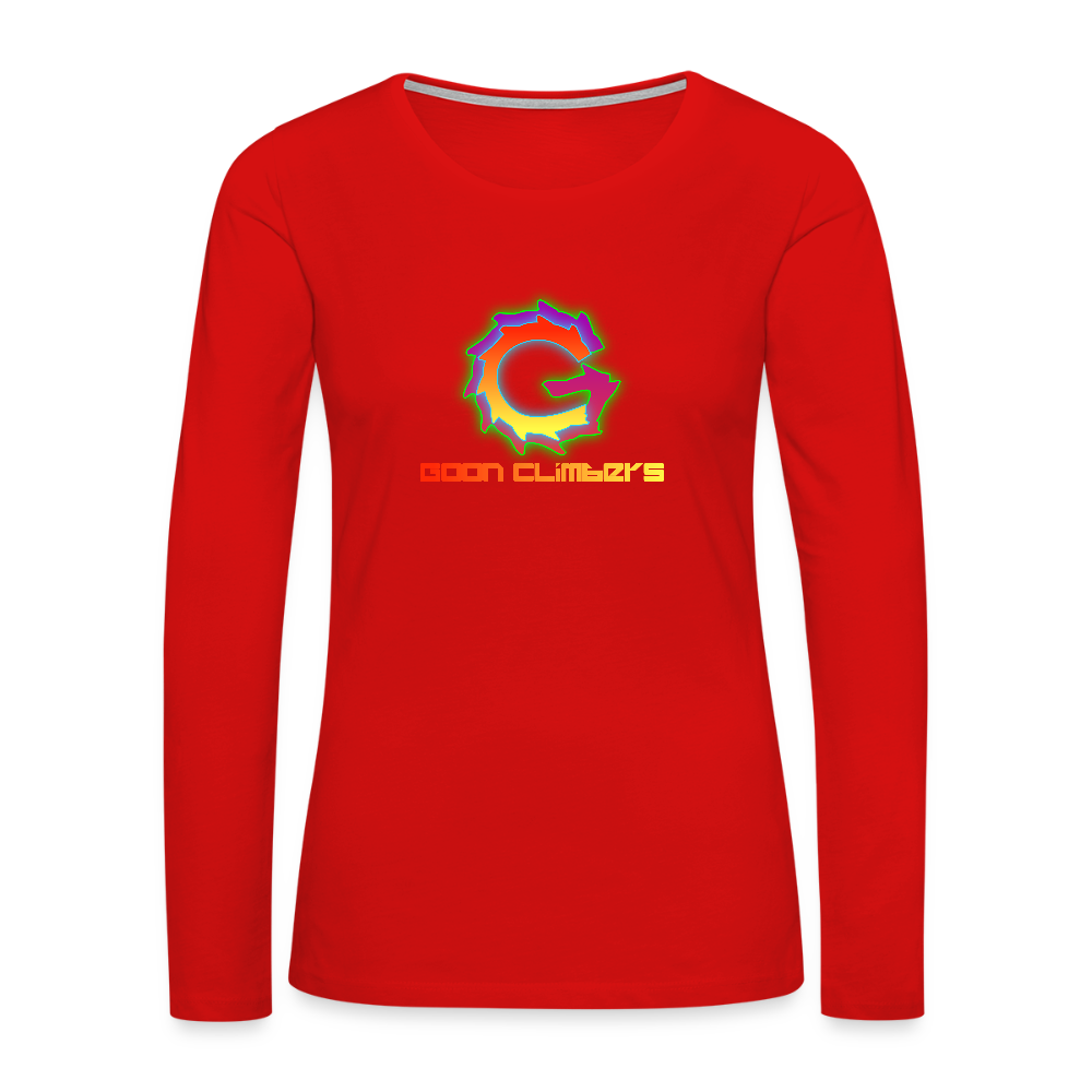 Goon Climber Women's Premium Long Sleeve T-Shirt - red