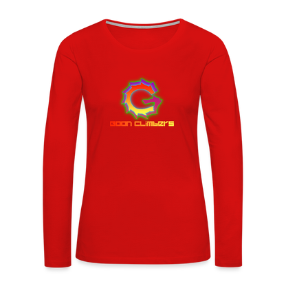 Goon Climber Women's Premium Long Sleeve T-Shirt - red