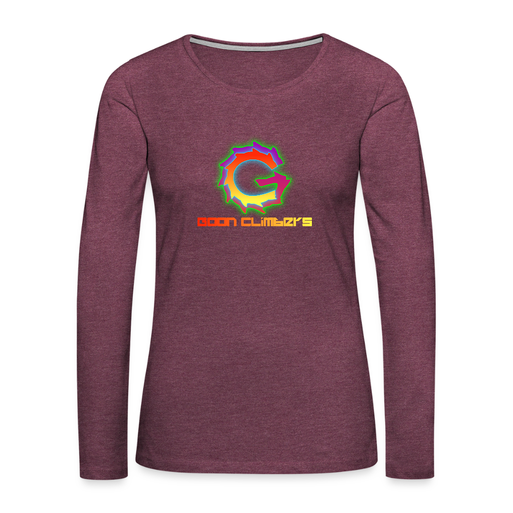 Goon Climber Women's Premium Long Sleeve T-Shirt - heather burgundy
