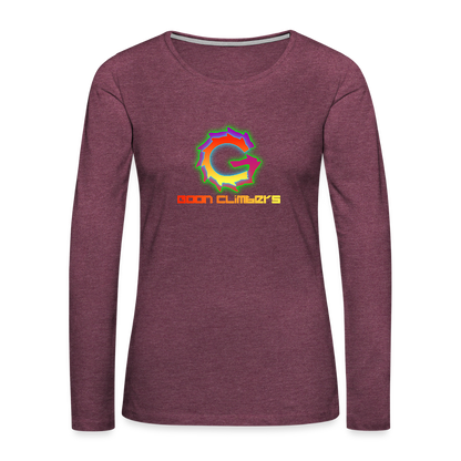 Goon Climber Women's Premium Long Sleeve T-Shirt - heather burgundy