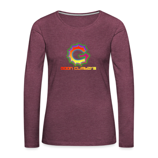 Goon Climber Women's Premium Long Sleeve T-Shirt - heather burgundy
