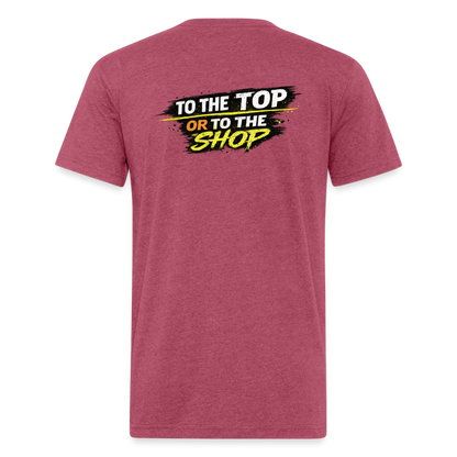 To The Top Or To The Shop - heather burgundy