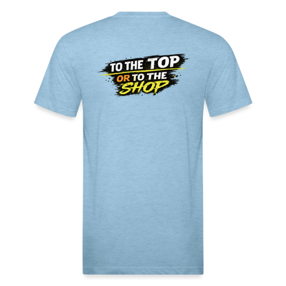 To The Top Or To The Shop - heather blue
