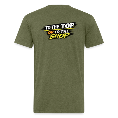 To The Top Or To The Shop - heather military green