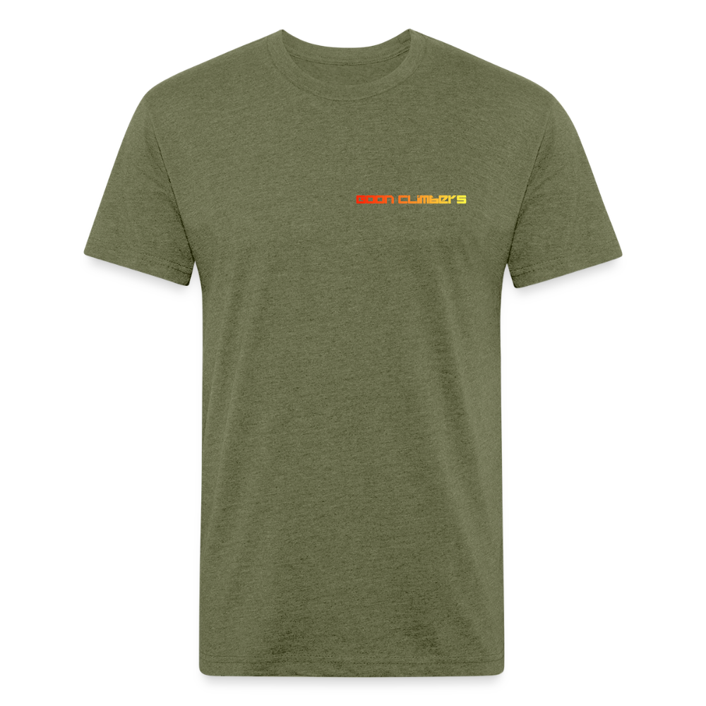 Goon Climber Fitted Cotton/Poly T-Shirt - heather military green
