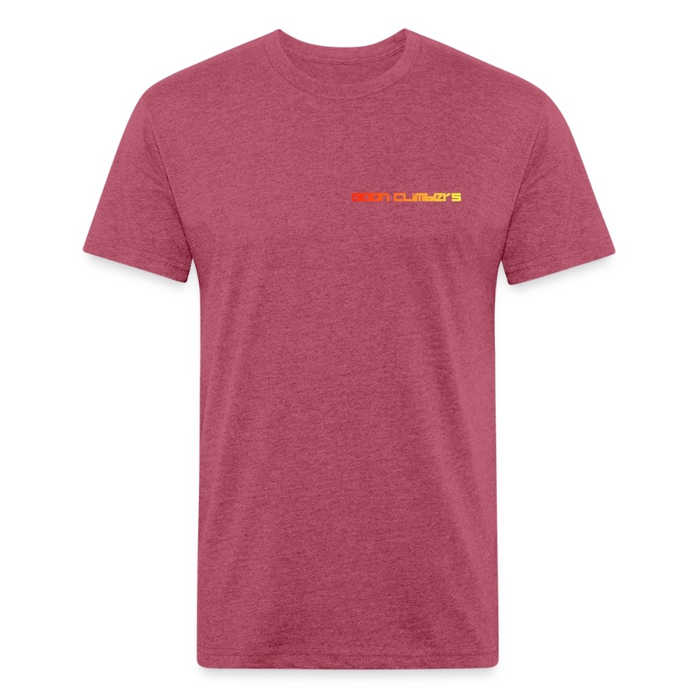 Goon Climber Fitted Cotton/Poly T-Shirt - heather burgundy