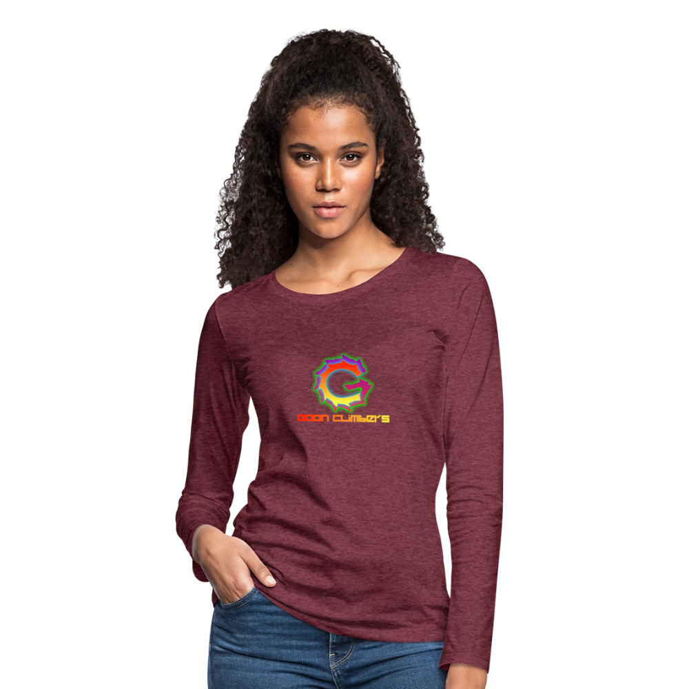Goon Climber Women's Premium Long Sleeve T-Shirt - heather burgundy