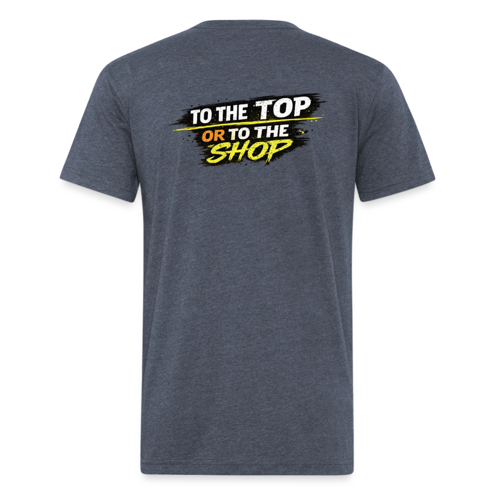 To The Top Or To The Shop - heather navy