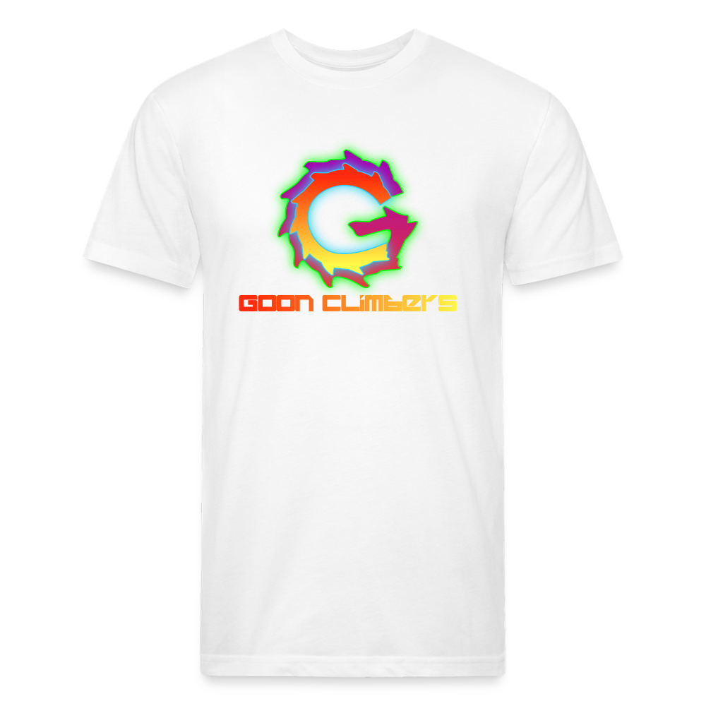 Goon Climber Fitted Cotton/Poly T-Shirt - white