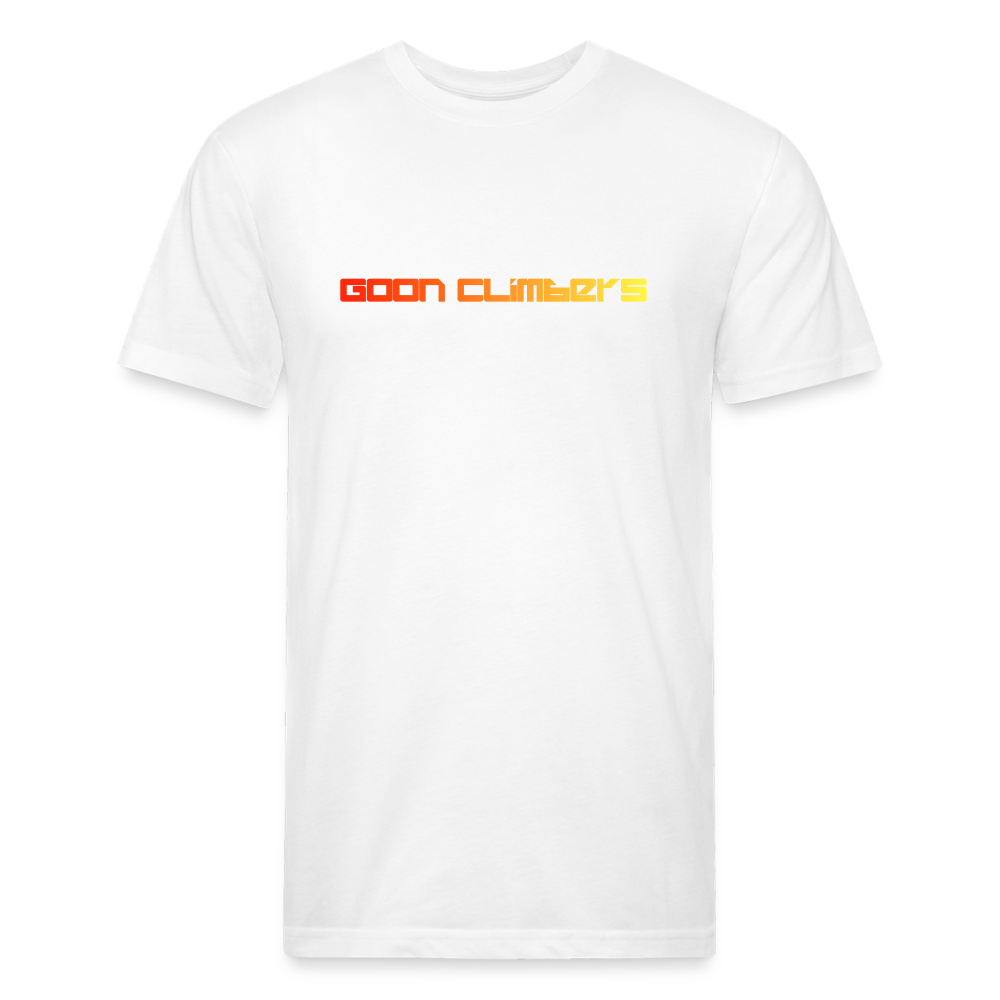 Goon Climber Fitted Cotton/Poly T-Shirt - white