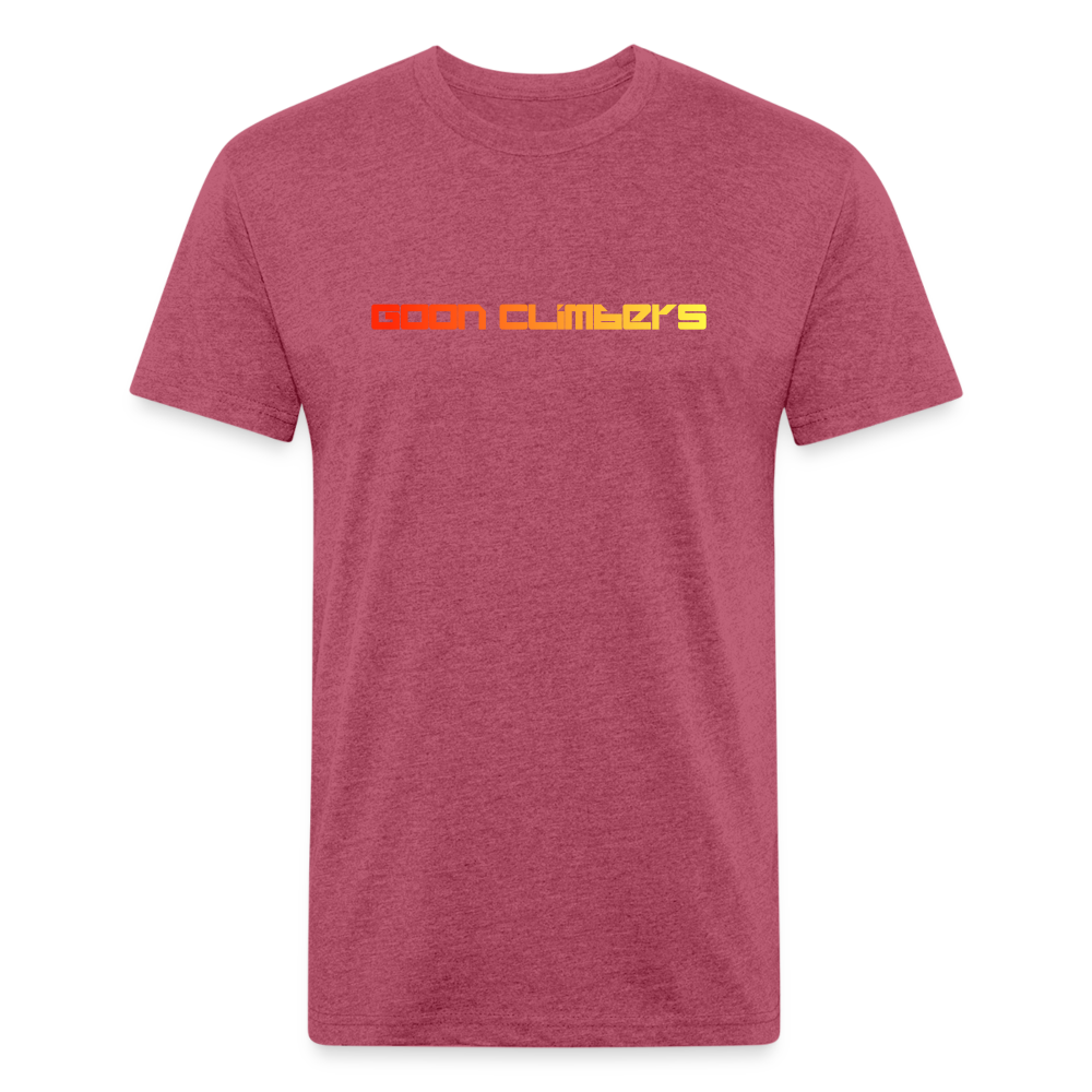 Goon Climber Fitted Cotton/Poly T-Shirt - heather burgundy