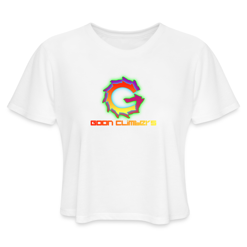 Goon Climber Cropped T-Shirt - white