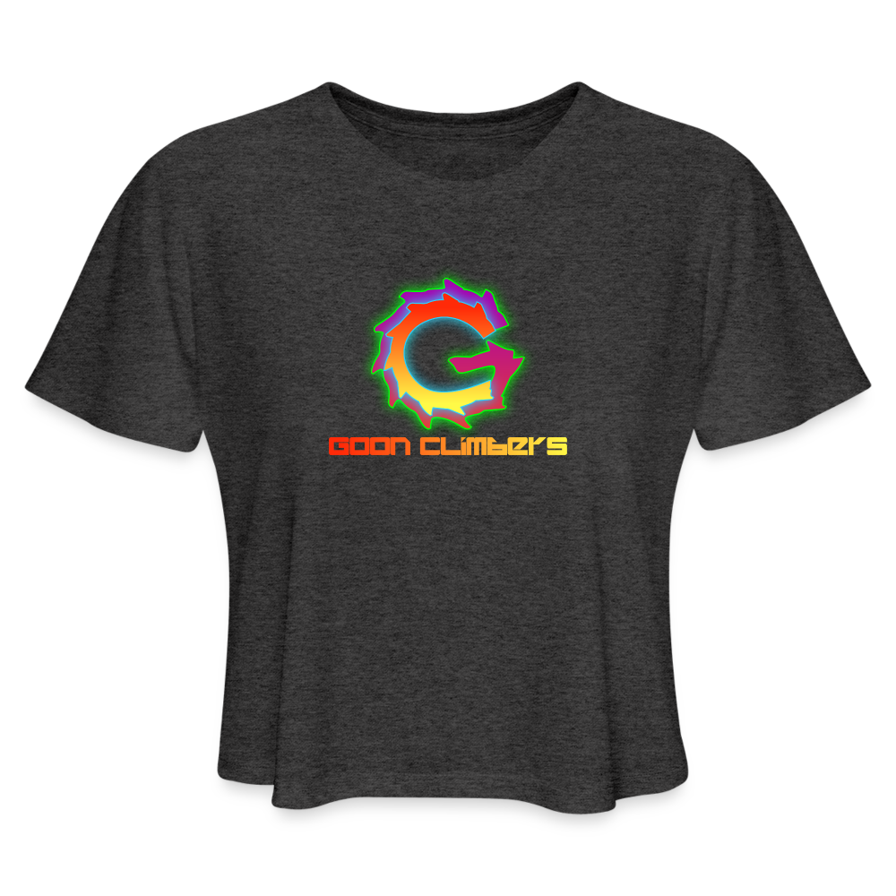 Goon Climber Cropped T-Shirt - deep heather