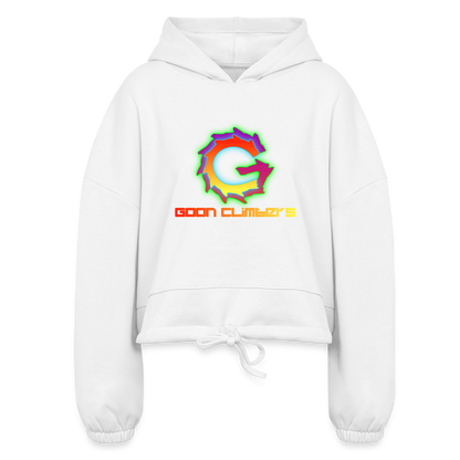 Goon Climbers Women’s Cropped Hoodie - white