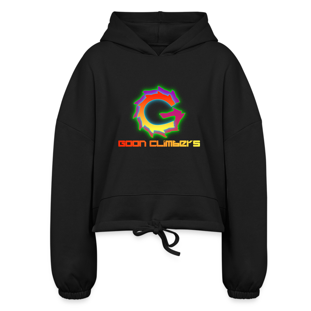 Goon Climbers Women’s Cropped Hoodie - black