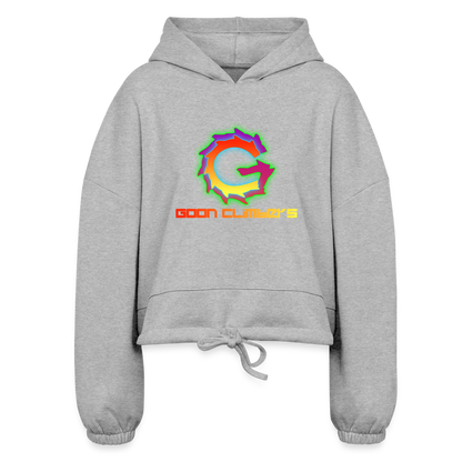 Goon Climbers Women’s Cropped Hoodie - heather gray