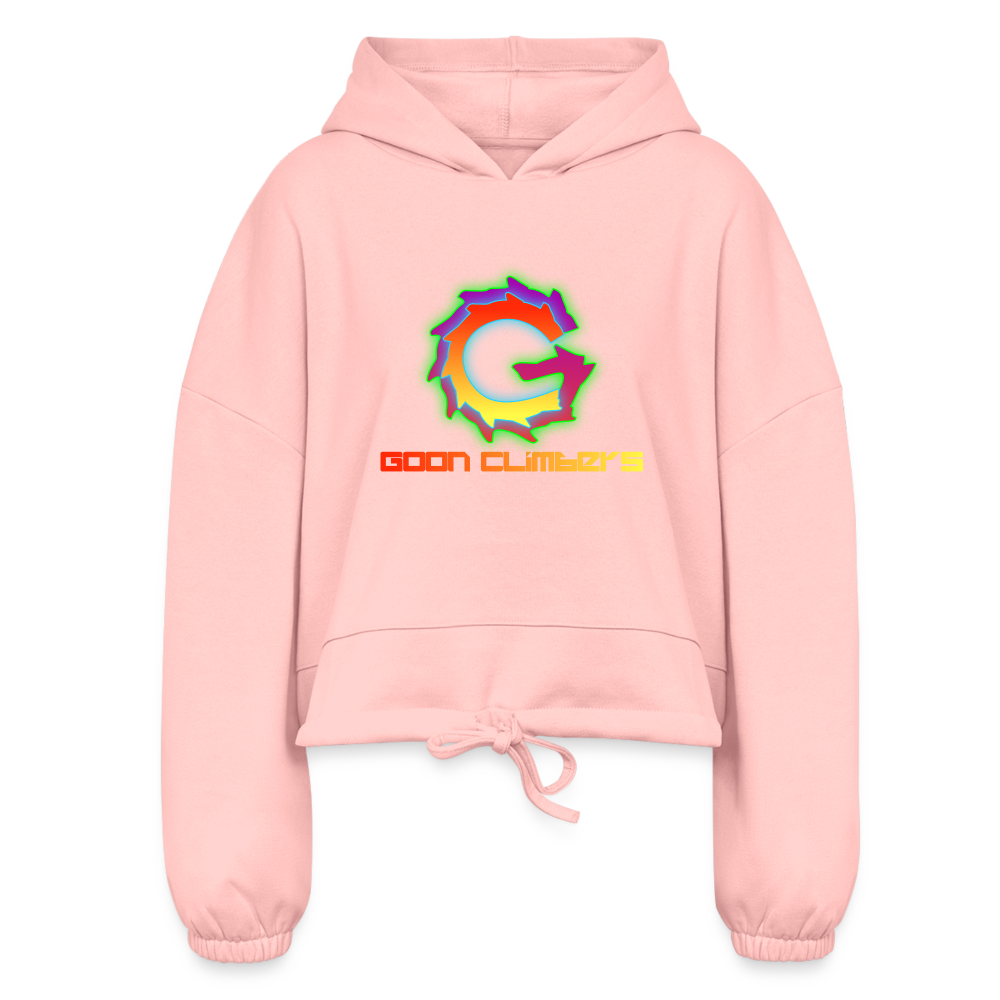 Goon Climbers Women’s Cropped Hoodie - light pink