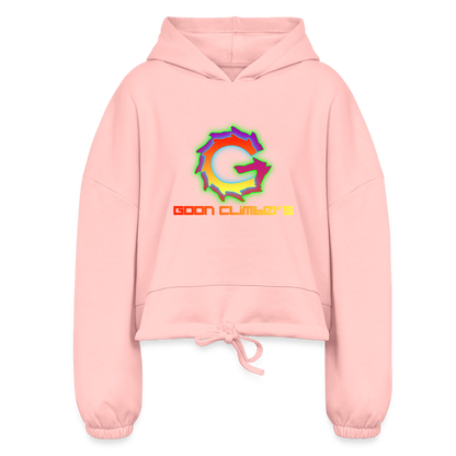 Goon Climbers Women’s Cropped Hoodie - light pink